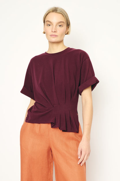 RE/BORN Antwerp Gabrielle t-shirt Vino