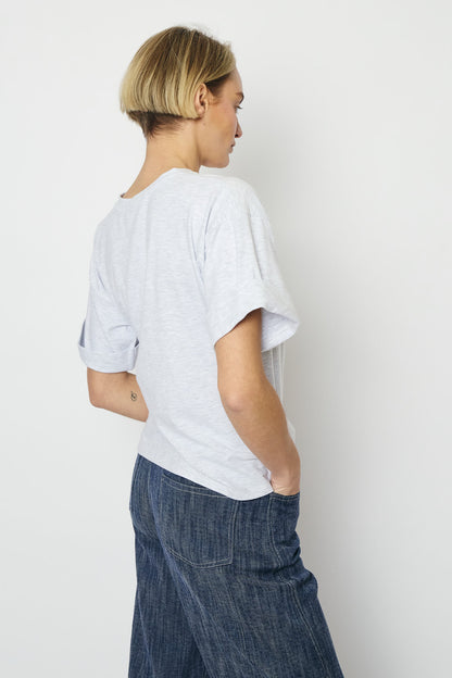 RE/BORN Antwerp Gabrielle t-shirt White Melange