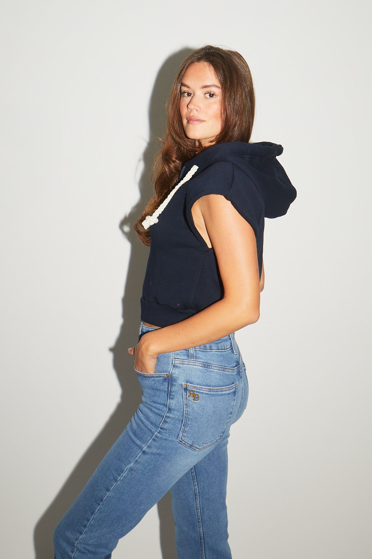 RE/BORN Antwerp Hola sweater Dark Blue