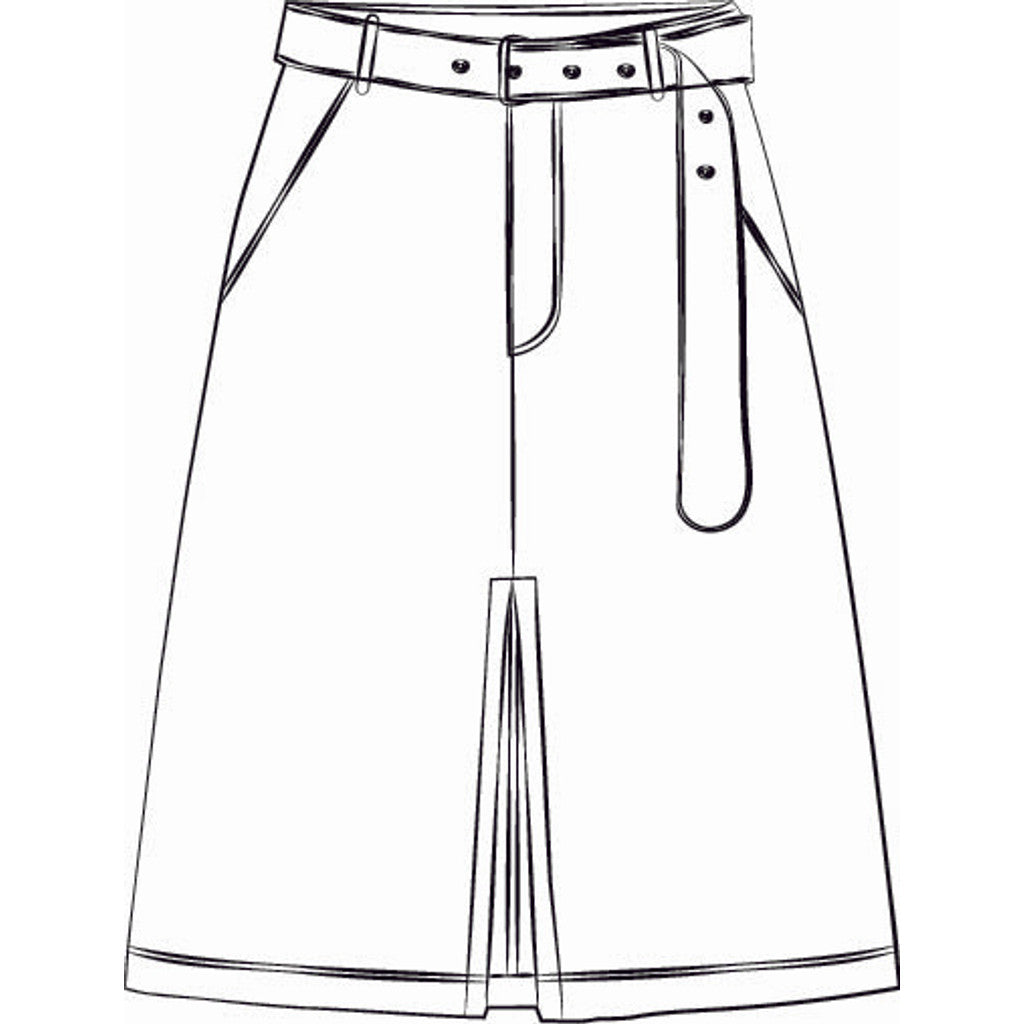 RE/BORN Antwerp Irene Denim Textile skirt