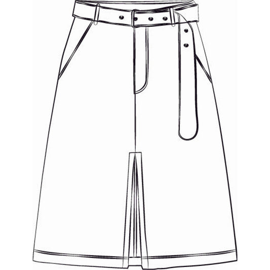 RE/BORN Antwerp Irene Denim Textile skirt