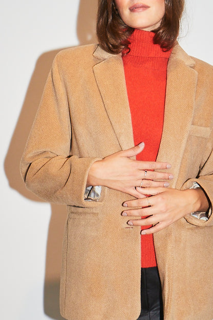 RE/BORN Antwerp Isa (blazer wol) jacket Camel