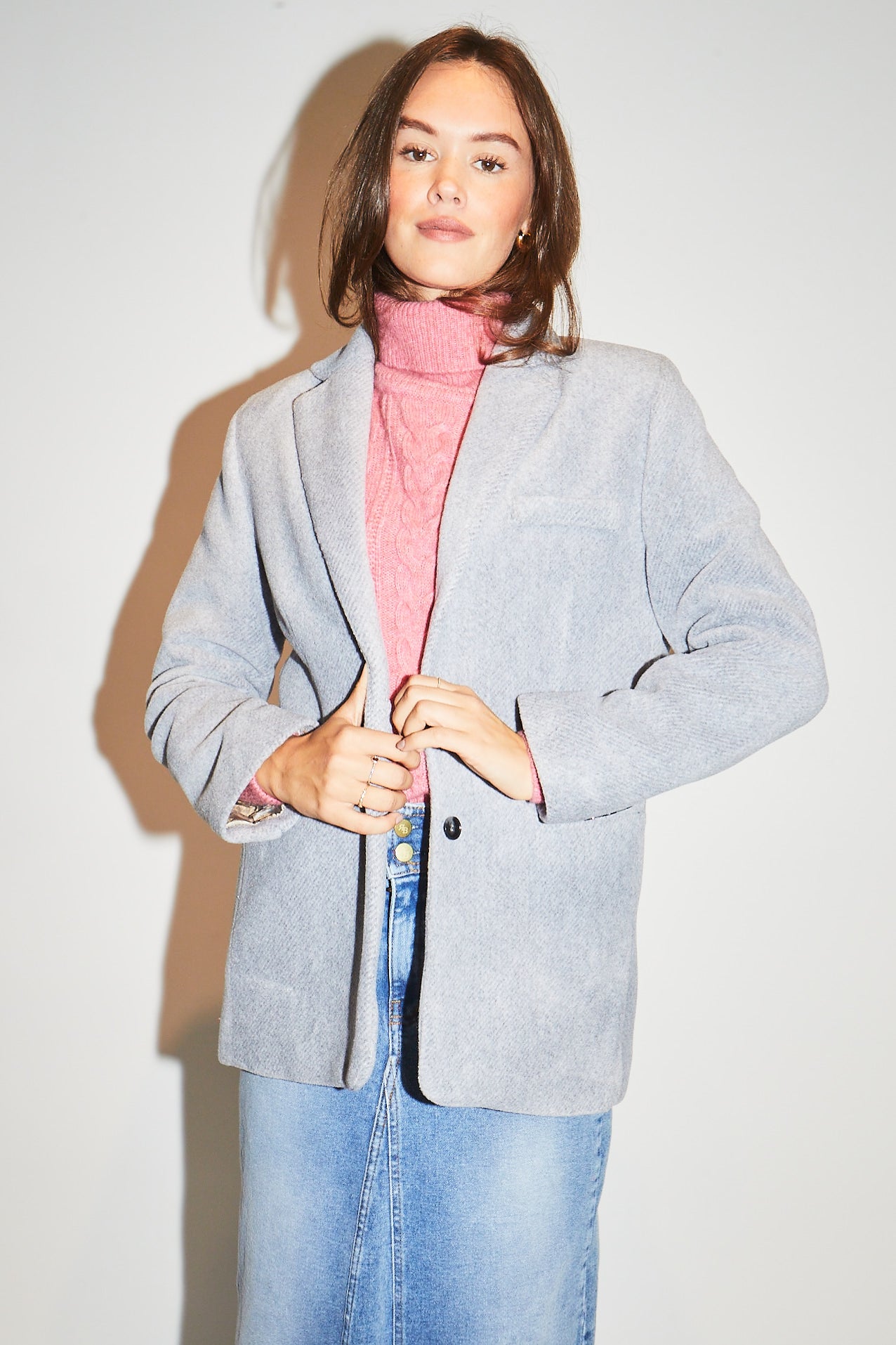 RE/BORN Antwerp Isa (blazer wol) jacket Gray