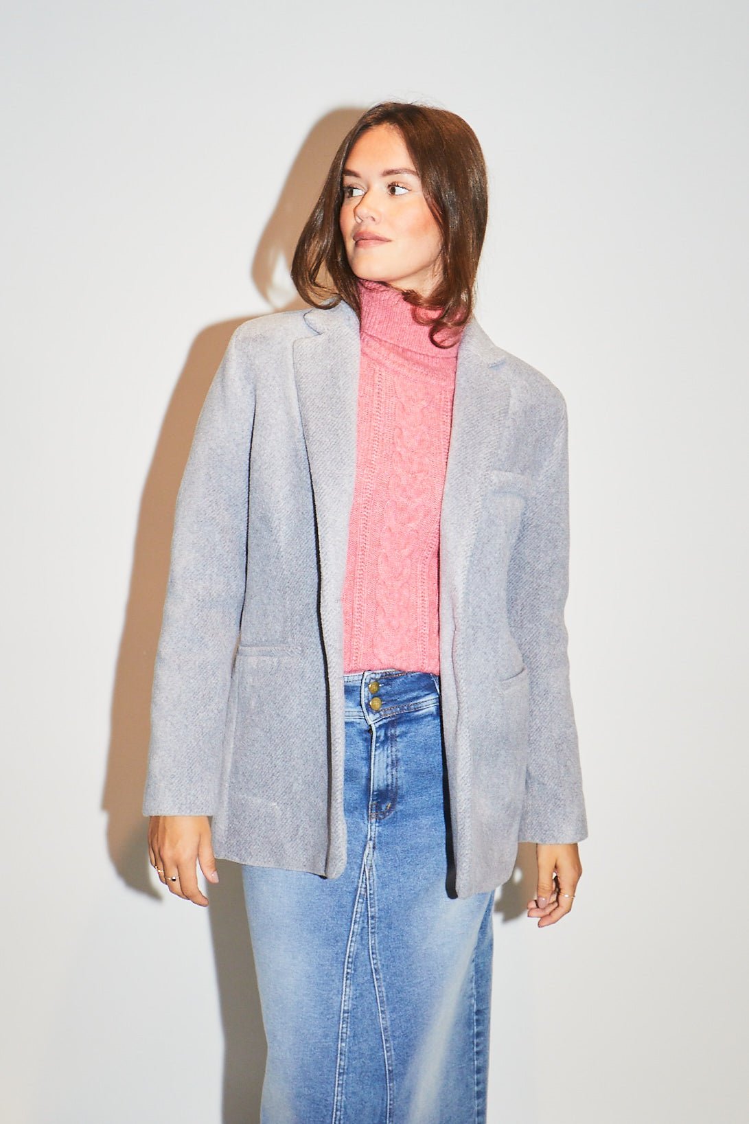 RE/BORN Antwerp Isa (blazer wol) jacket Gray