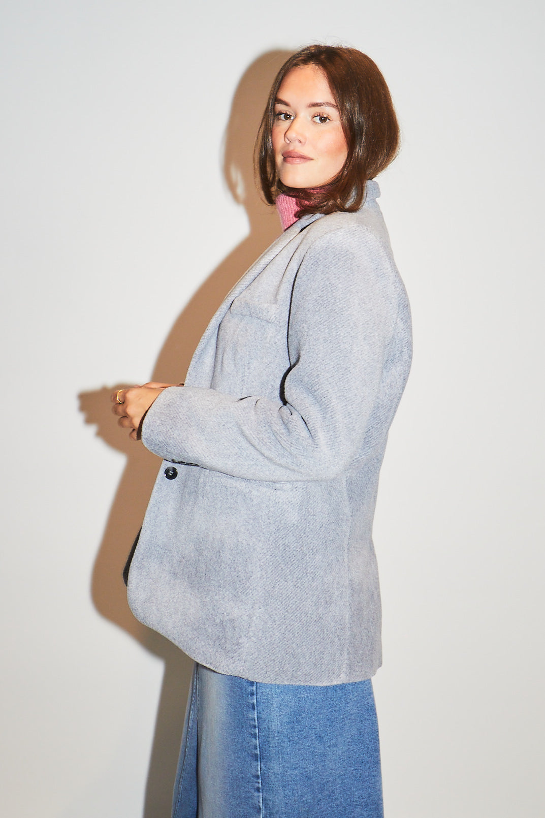 RE/BORN Antwerp Isa (blazer wol) jacket Gray