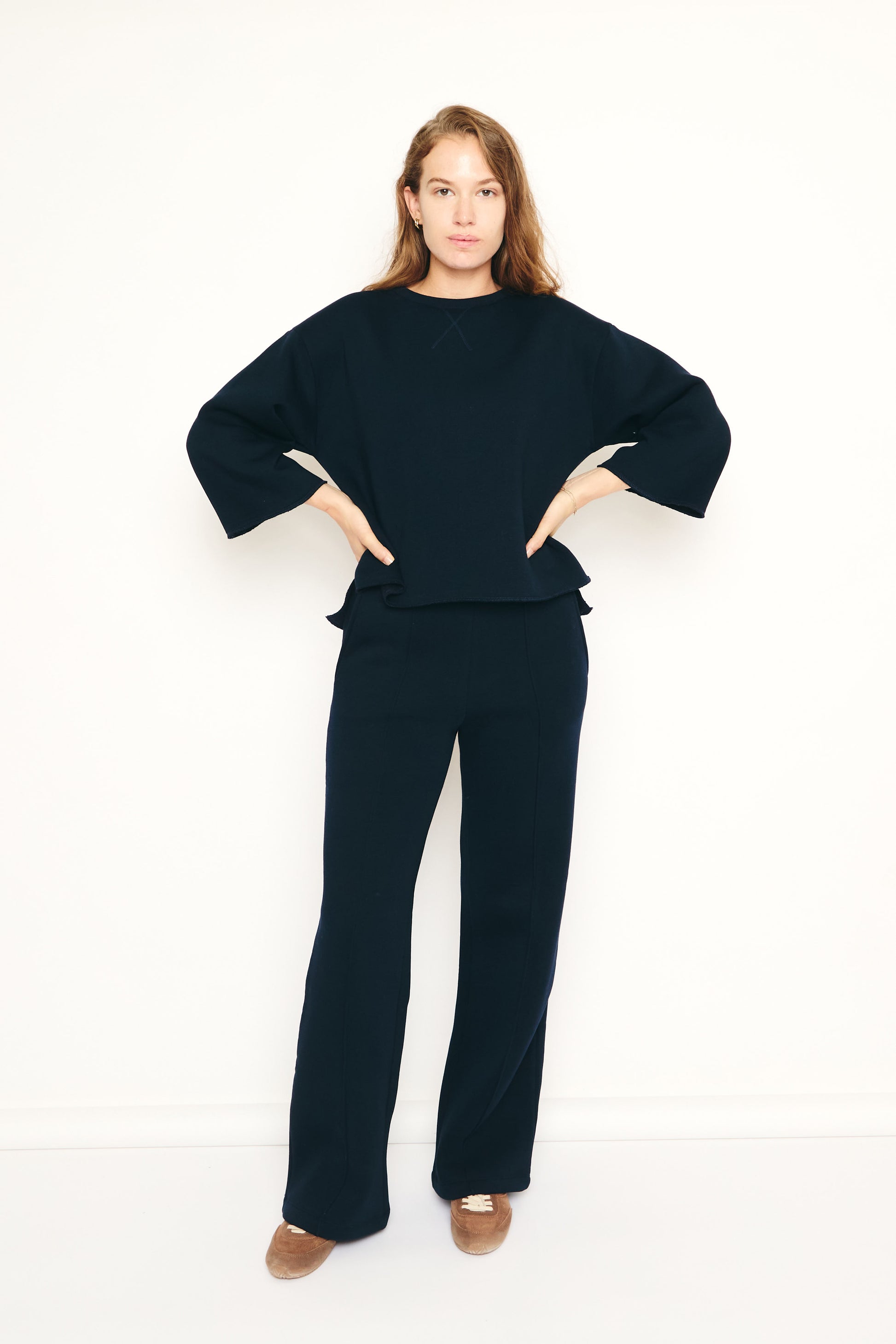RE/BORN Antwerp Izy sweater Dark Blue