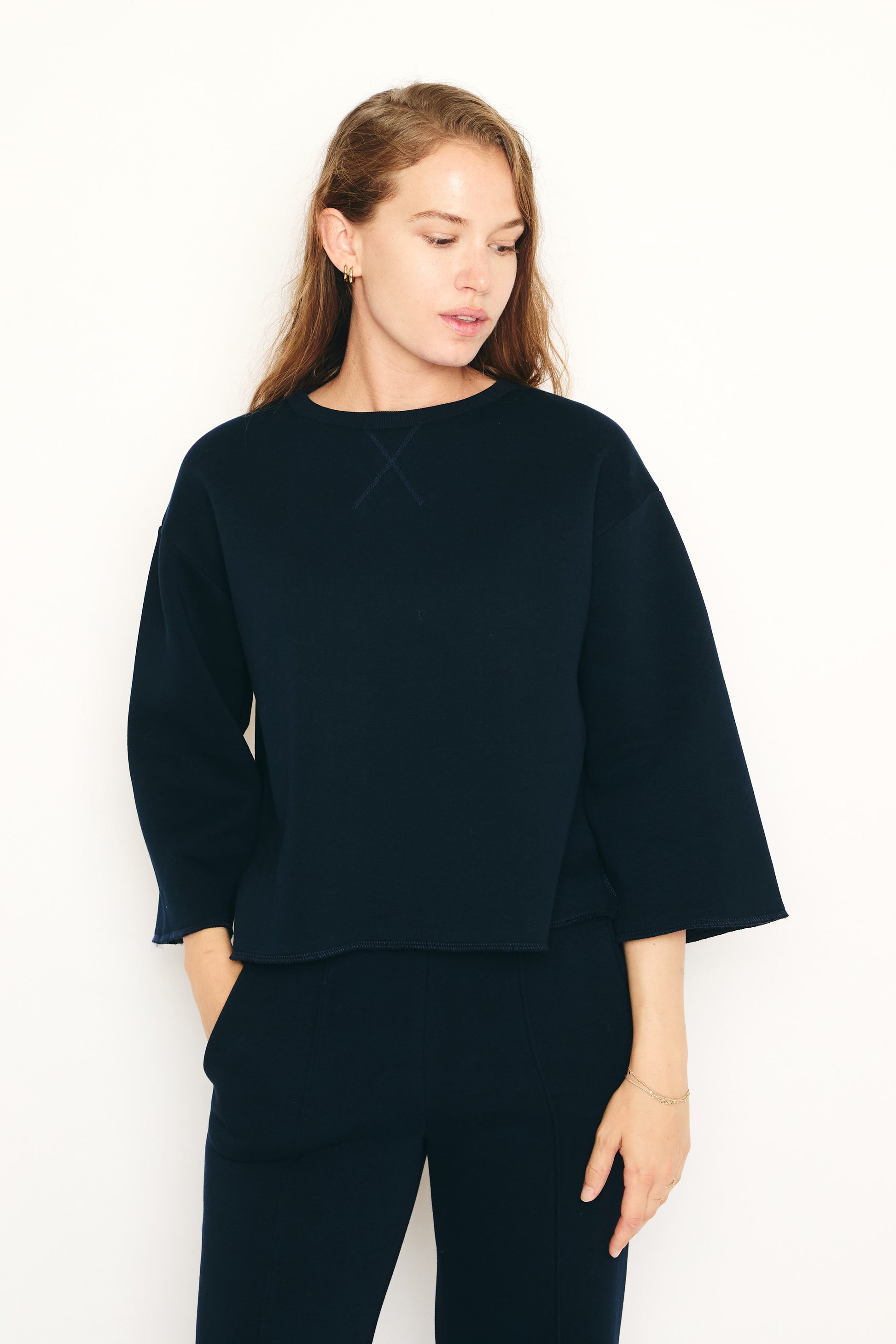 RE/BORN Antwerp Izy sweater Dark Blue