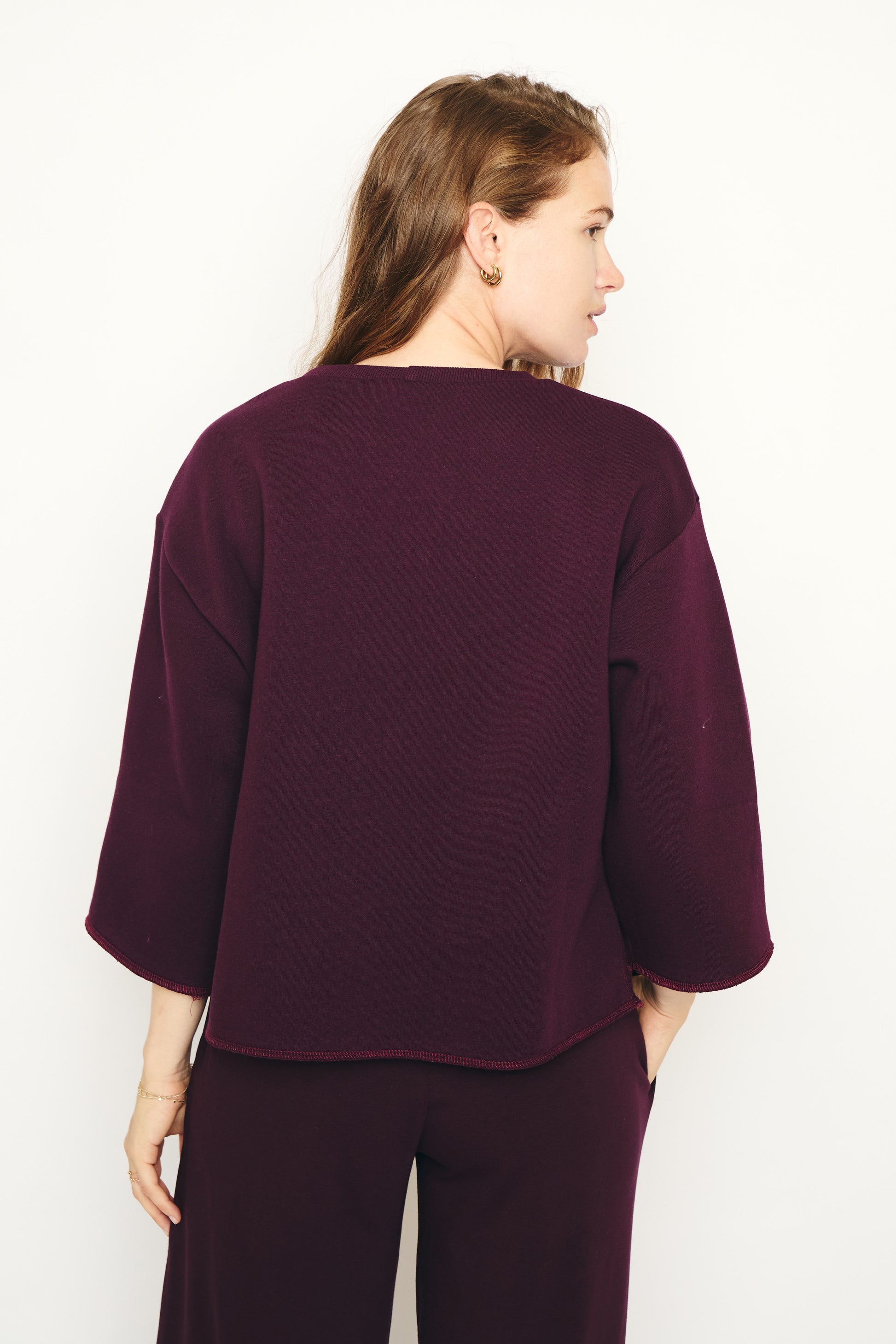 RE/BORN Antwerp Izy sweater Vino