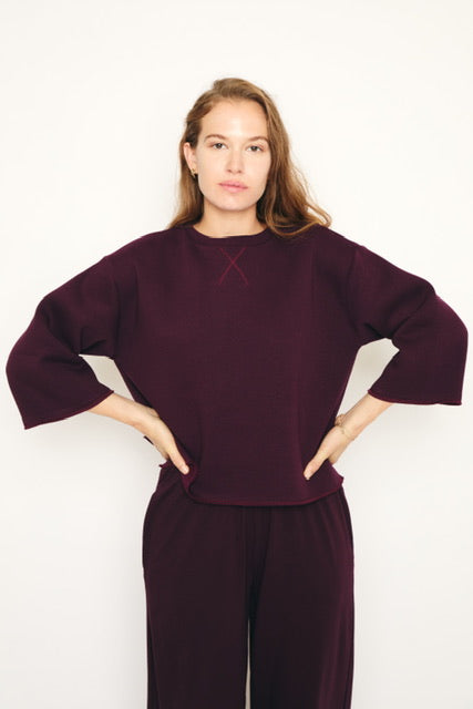 RE/BORN Antwerp Izy sweater Vino