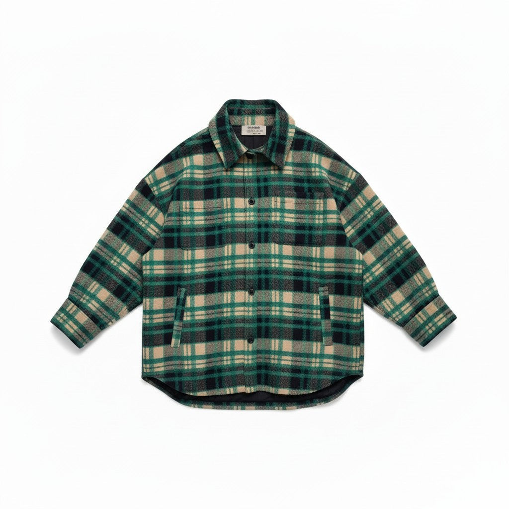 RE/BORN Antwerp Janet jacket Blue Check