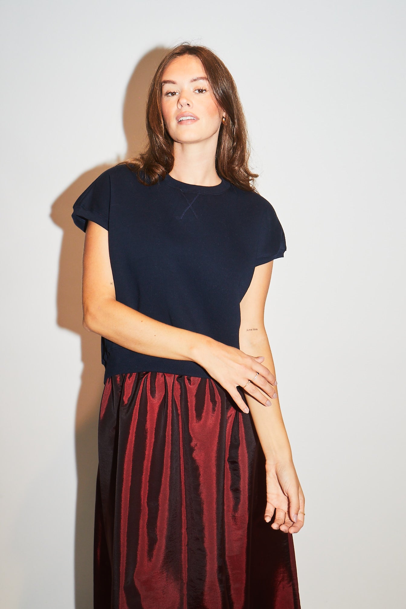 RE/BORN Antwerp Justine blouse/ top Dark Blue