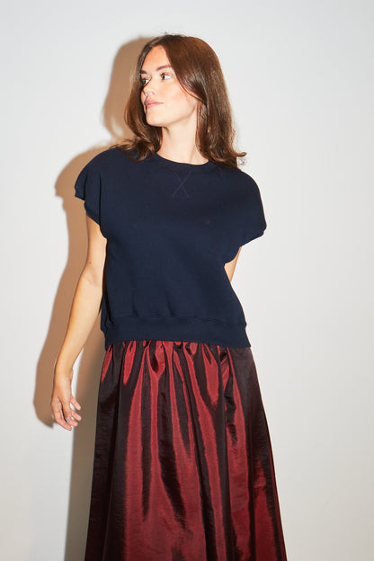 RE/BORN Antwerp Justine blouse/ top Dark Blue