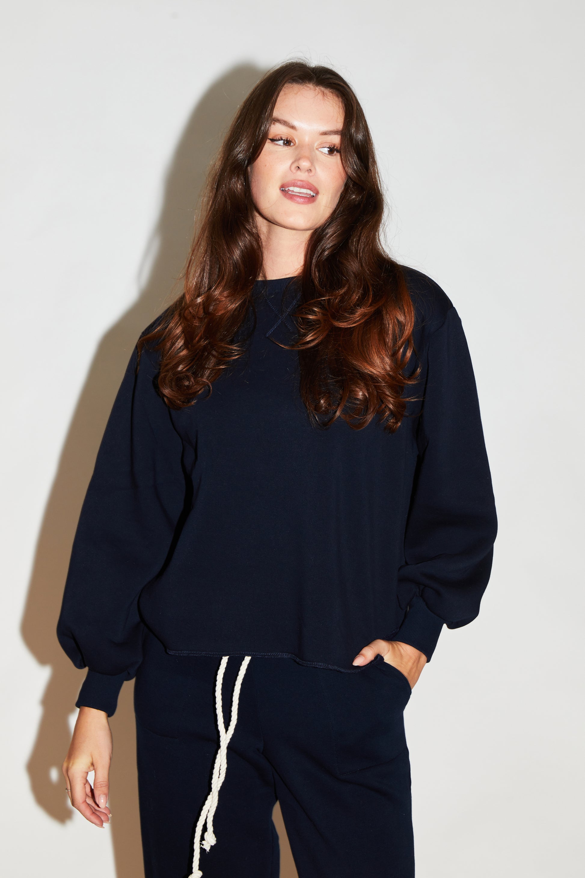 RE/BORN Antwerp Kai sweater Dark Blue