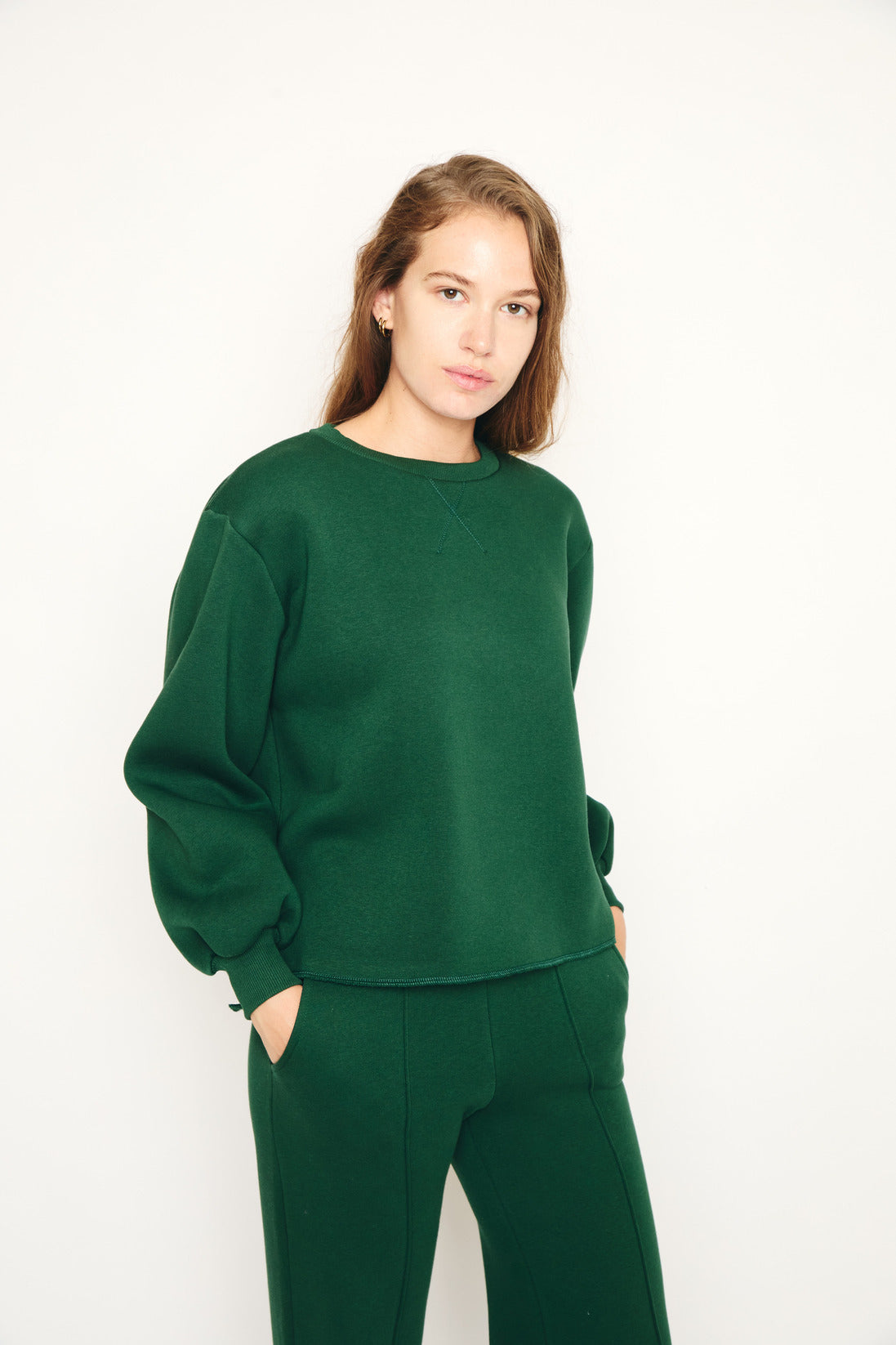 RE/BORN Antwerp Kai sweater Forest Green
