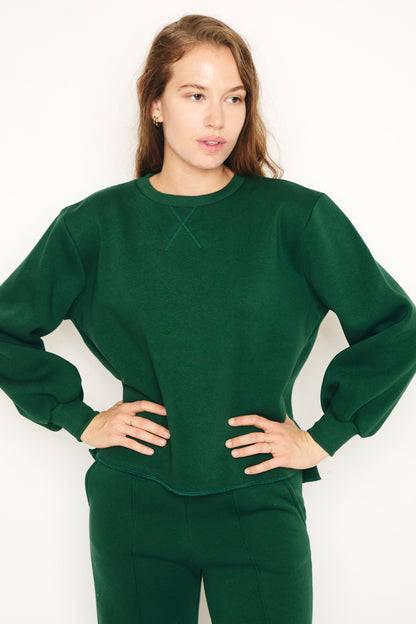 RE/BORN Antwerp Kai sweater Forest Green