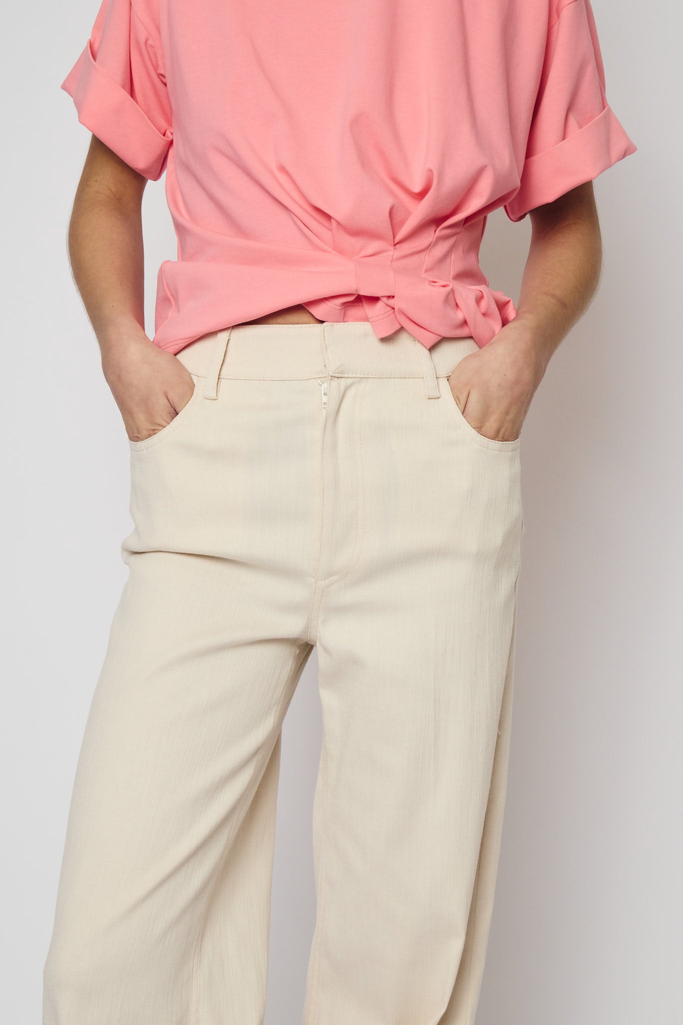 RE/BORN Antwerp Katherine trousers Crème