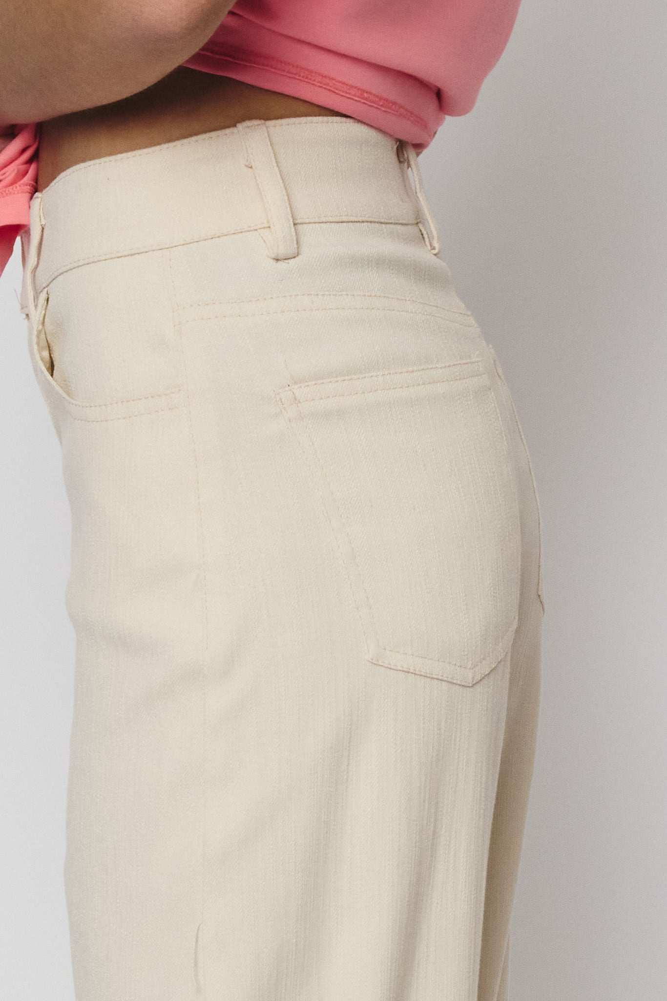 RE/BORN Antwerp Katherine trousers Crème