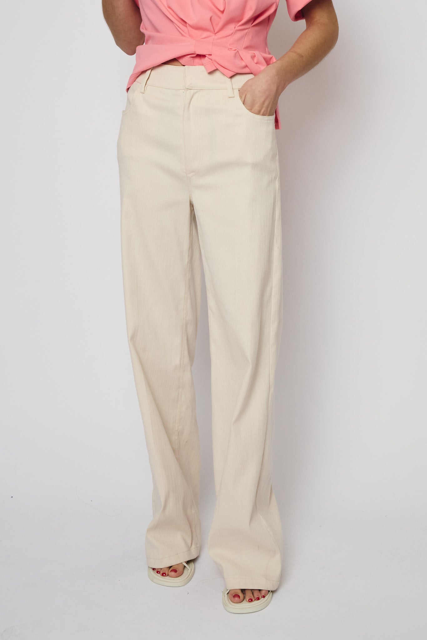 RE/BORN Antwerp Katherine trousers Crème