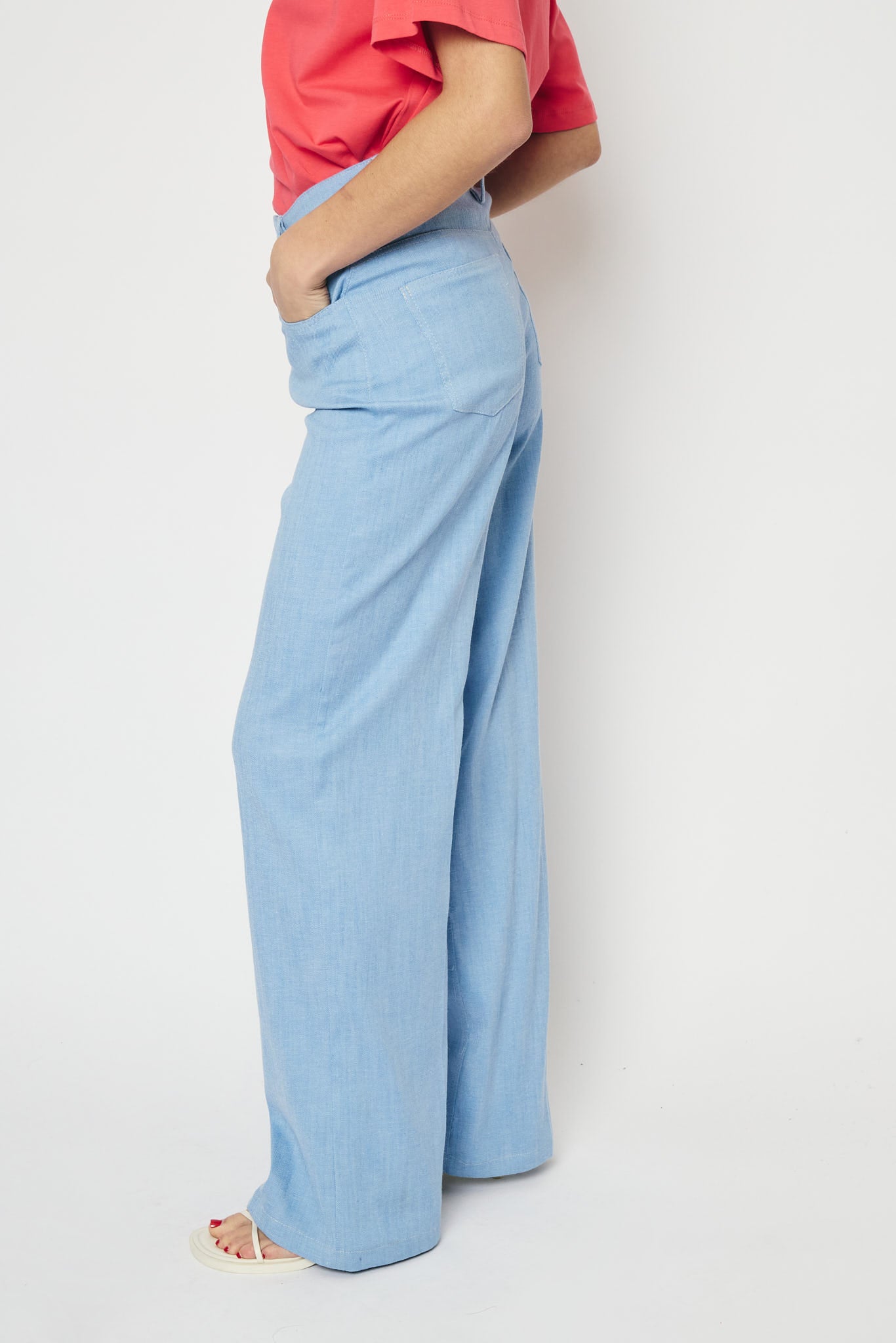 RE/BORN Antwerp Katherine trousers Light Blue