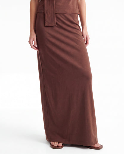 RE/BORN Antwerp Leah skirt Chocolate