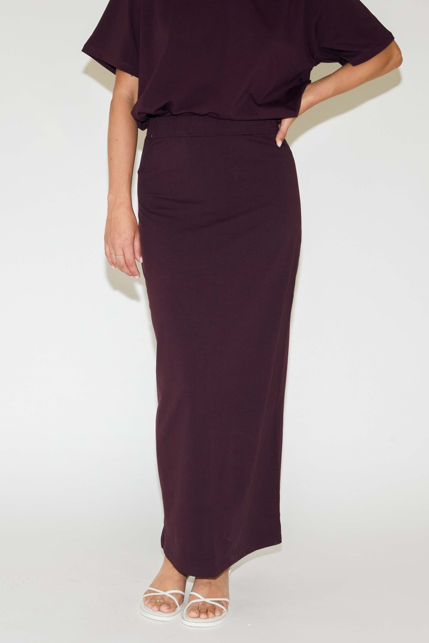 RE/BORN Antwerp Leah skirt Vino