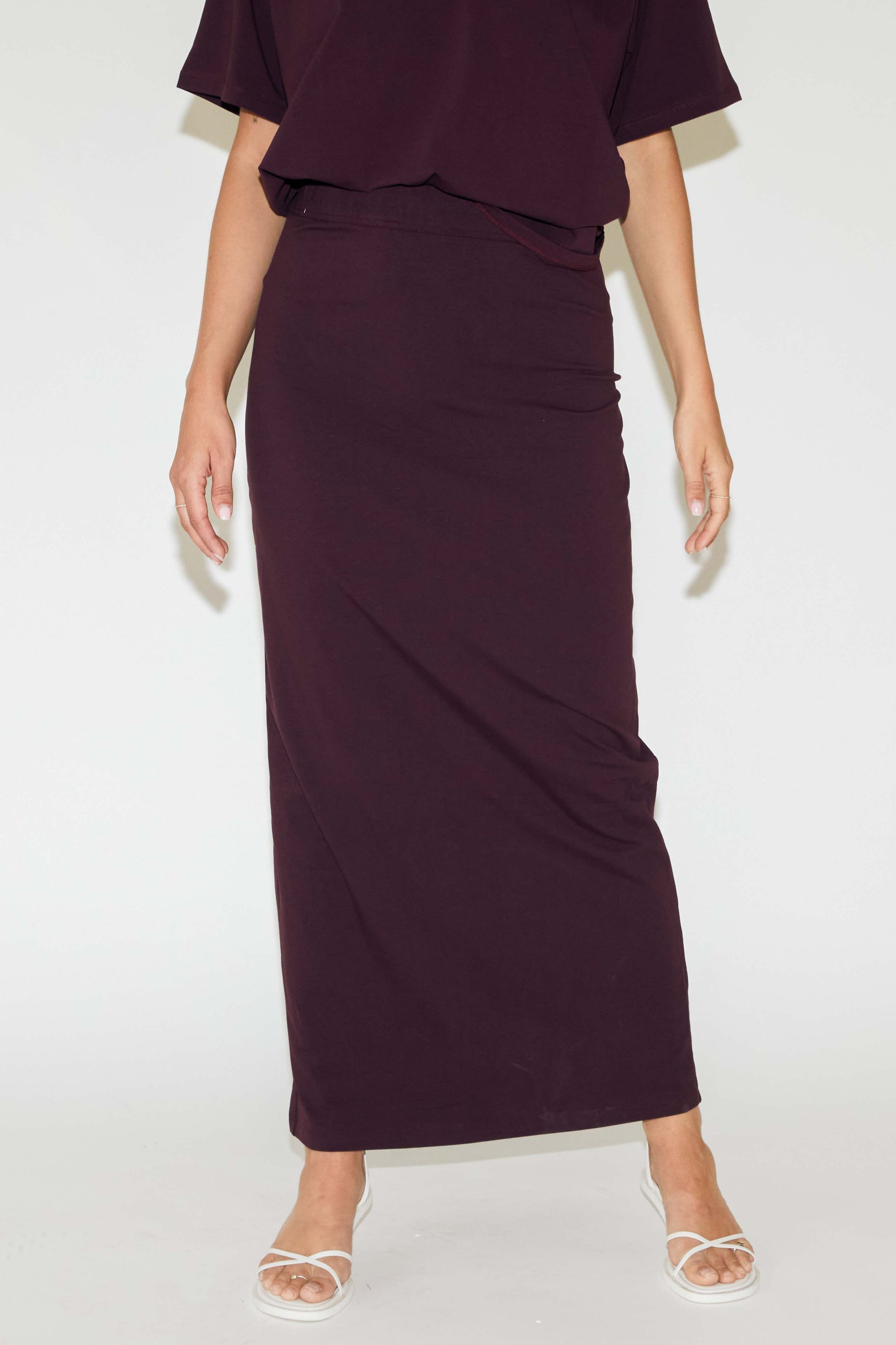 RE/BORN Antwerp Leah skirt Vino