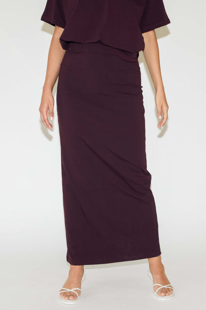 RE/BORN Antwerp Leah skirt Vino
