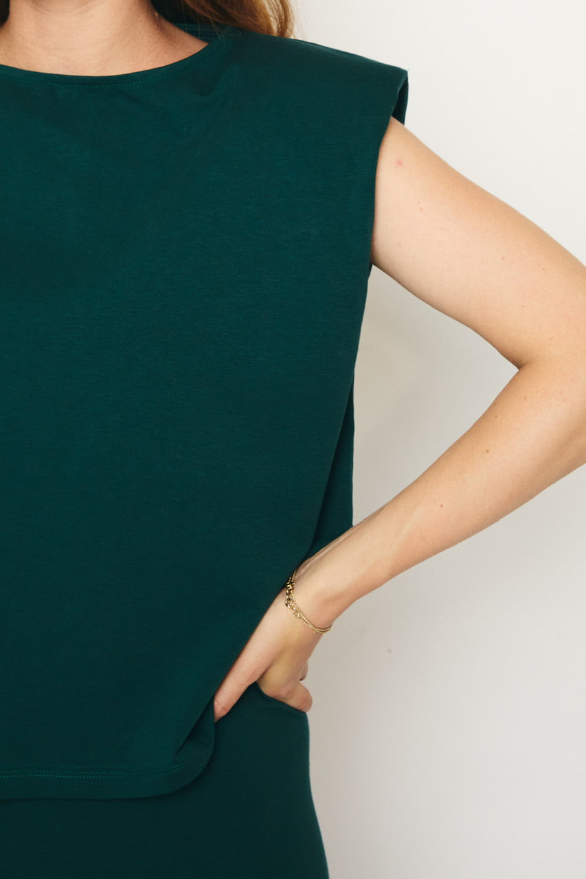 RE/BORN Antwerp Lien t-shirt Forest Green