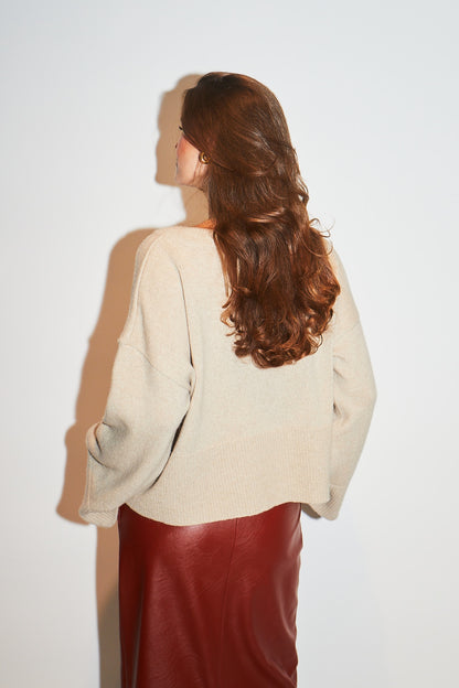 RE/BORN Antwerp Liv sweater Beige