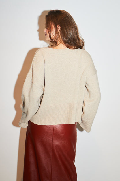 RE/BORN Antwerp Liv sweater Beige