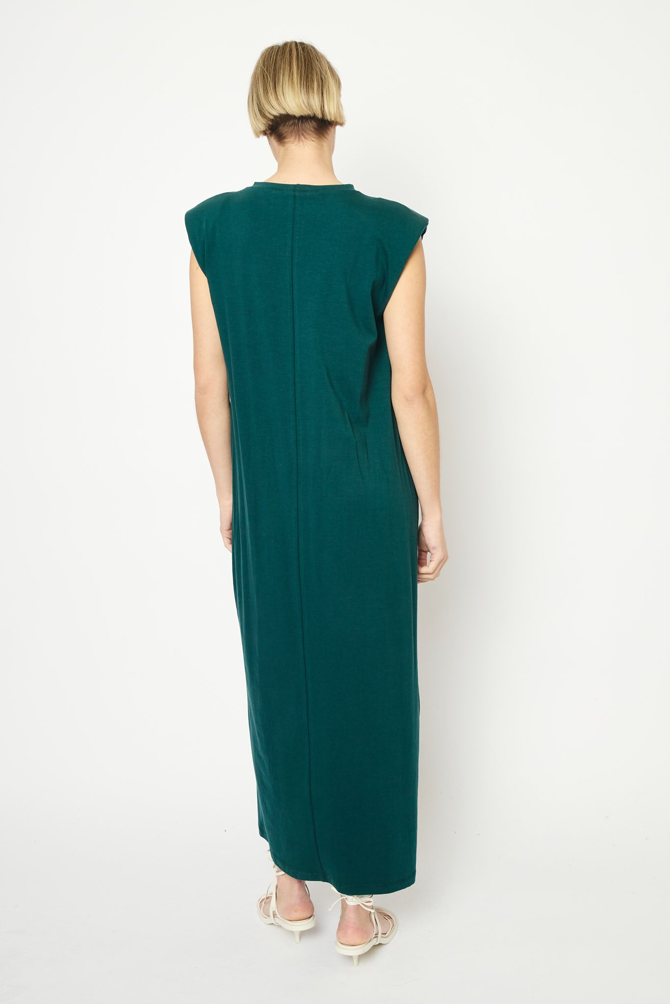 RE/BORN Antwerp Madeline dress Forest Green