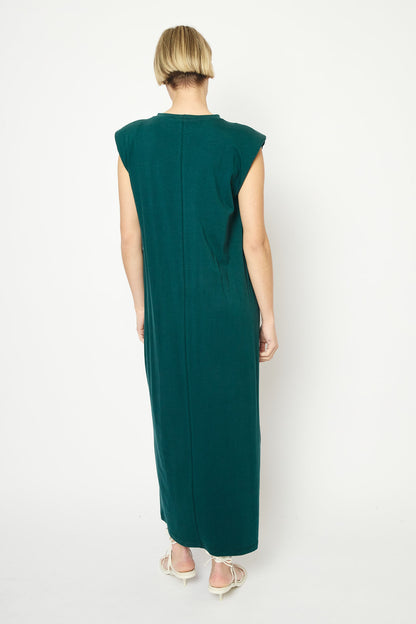 RE/BORN Antwerp Madeline dress Forest Green