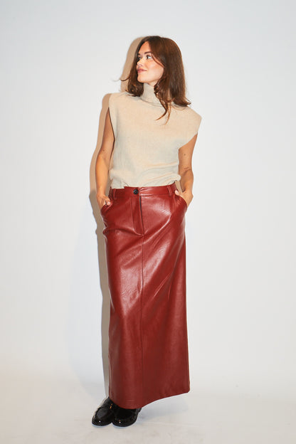 RE/BORN Antwerp Magda skirt Brick