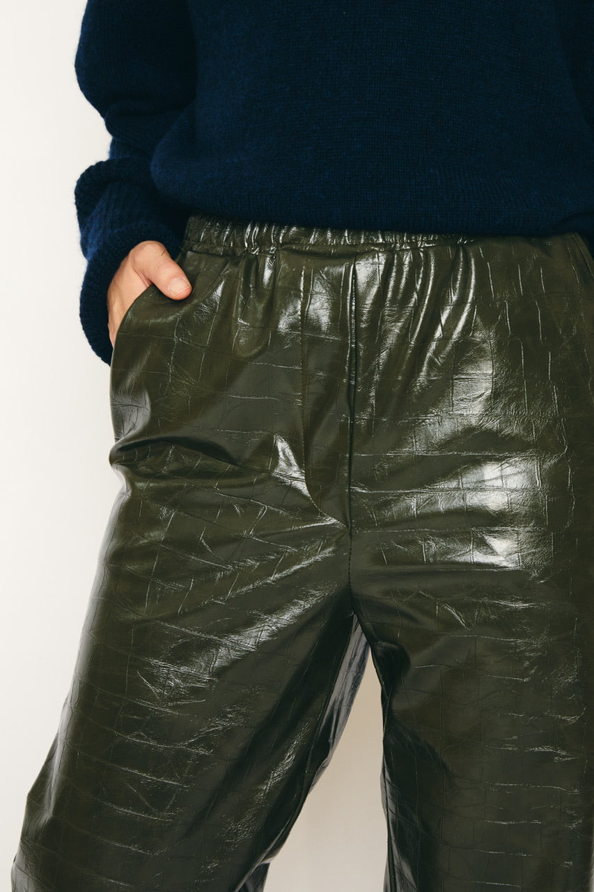 RE/BORN Antwerp Maggy Croco trousers Croco Military