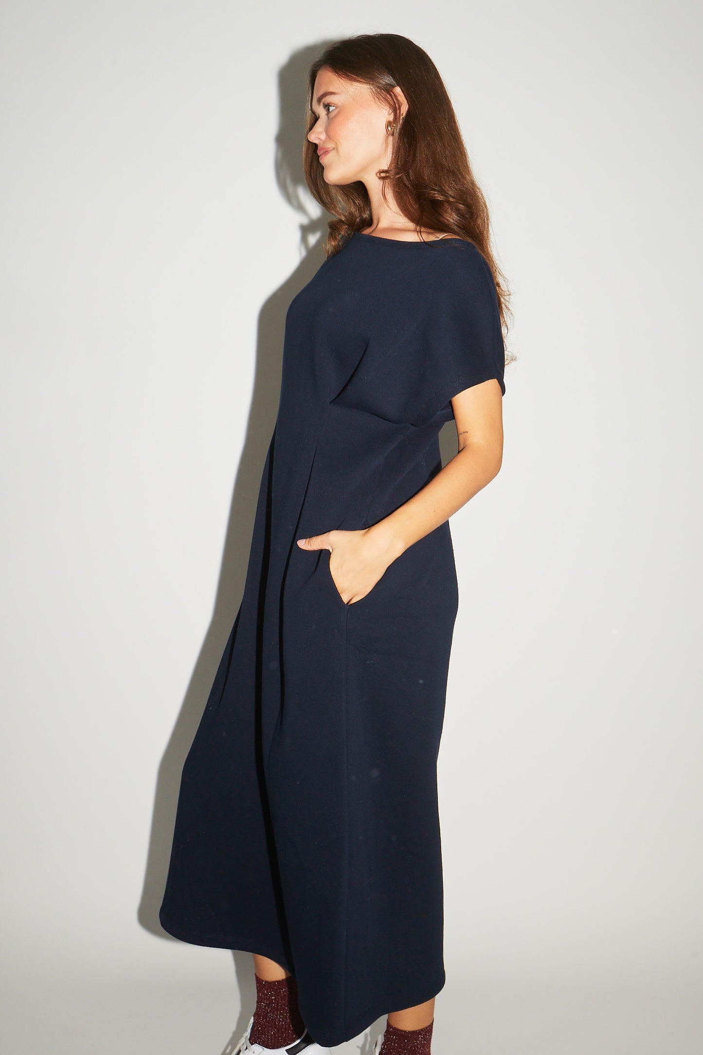 RE/BORN Antwerp Maria dress Dark Blue