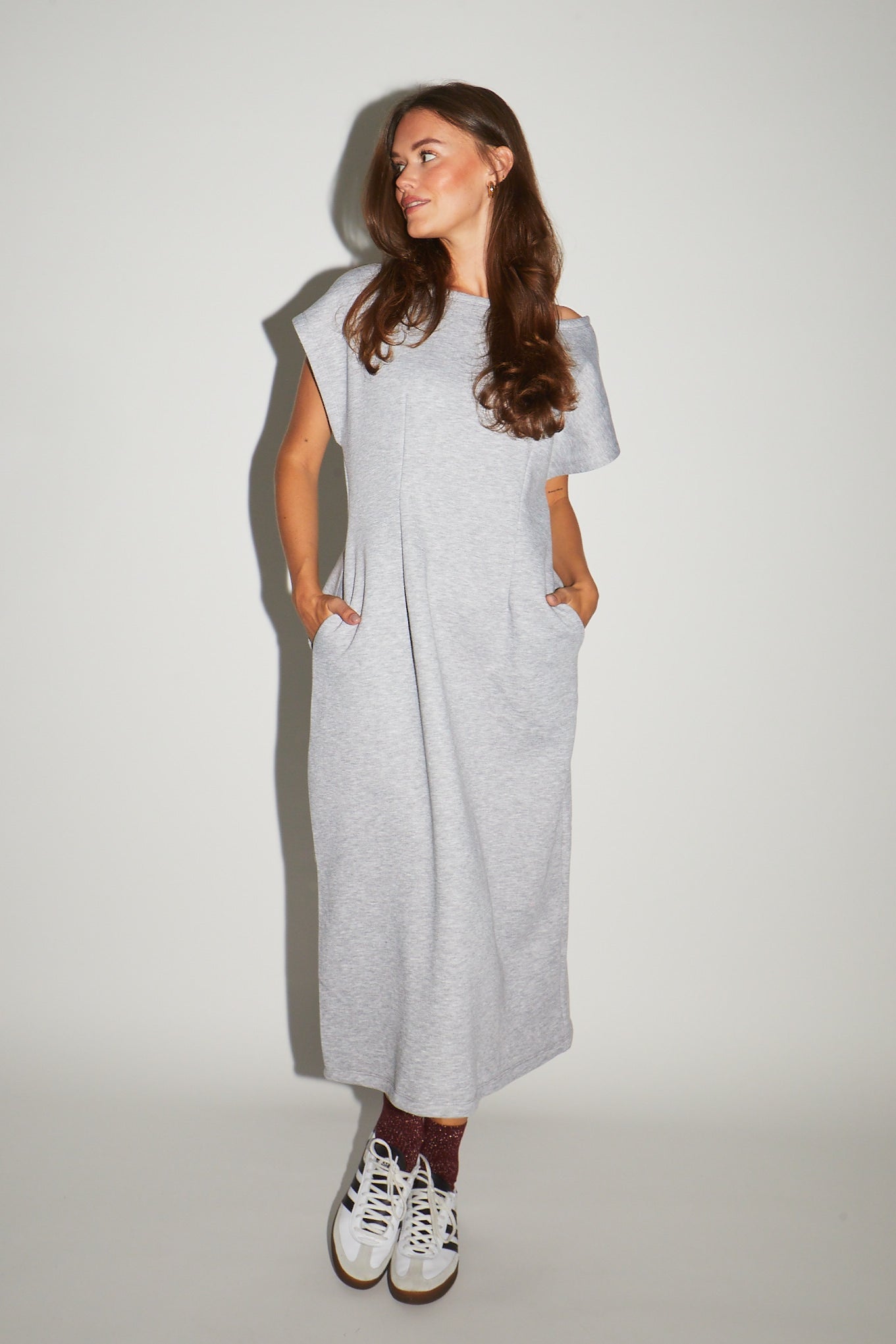 RE/BORN Antwerp Maria dress Gray Melange