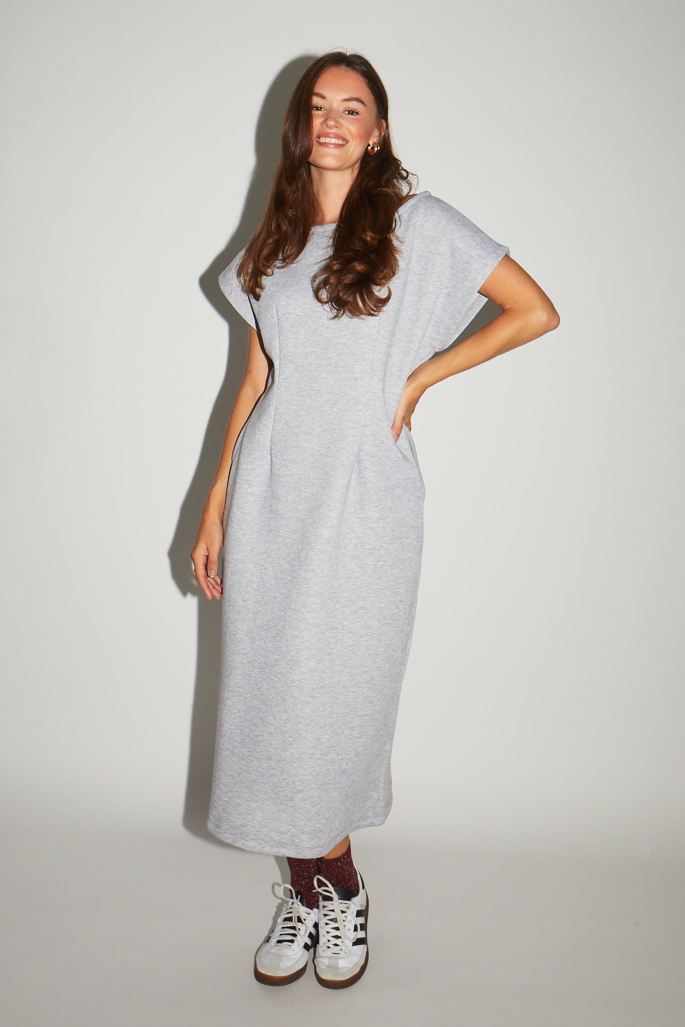 RE/BORN Antwerp Maria dress Gray Melange