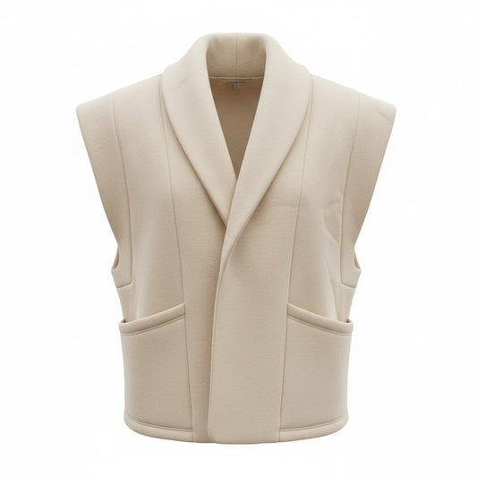 RE/BORN Antwerp Mattea vest Crème