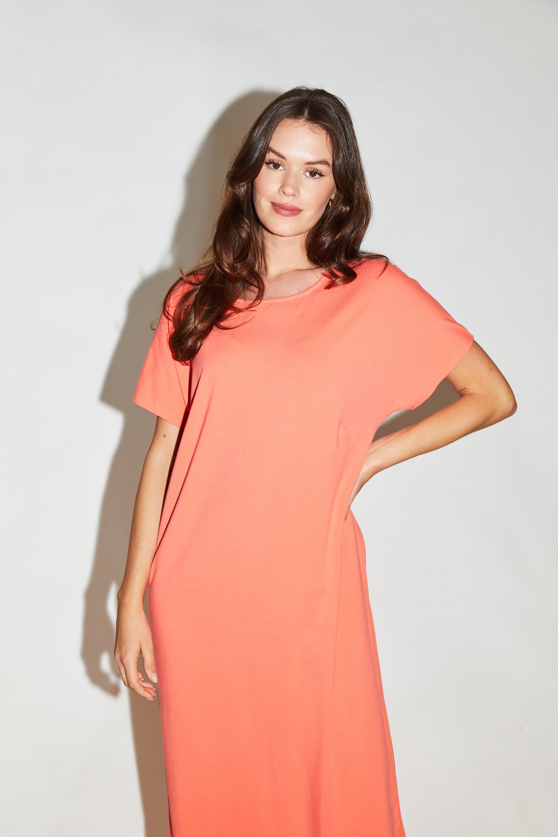 RE/BORN Antwerp Milou dress Coral