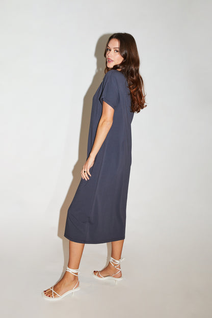 RE/BORN Antwerp Milou dress Offblack