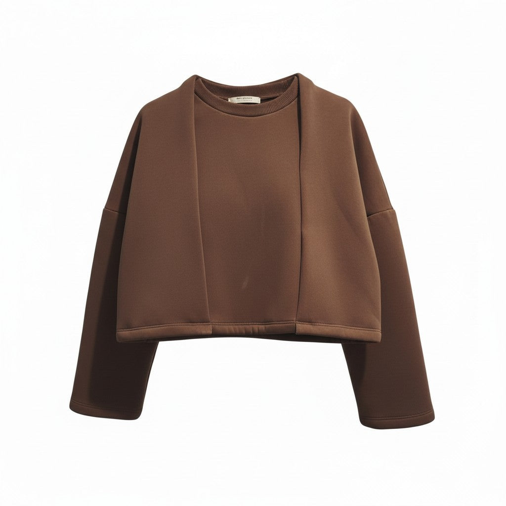 RE/BORN Antwerp Mireille sweater Chocolate