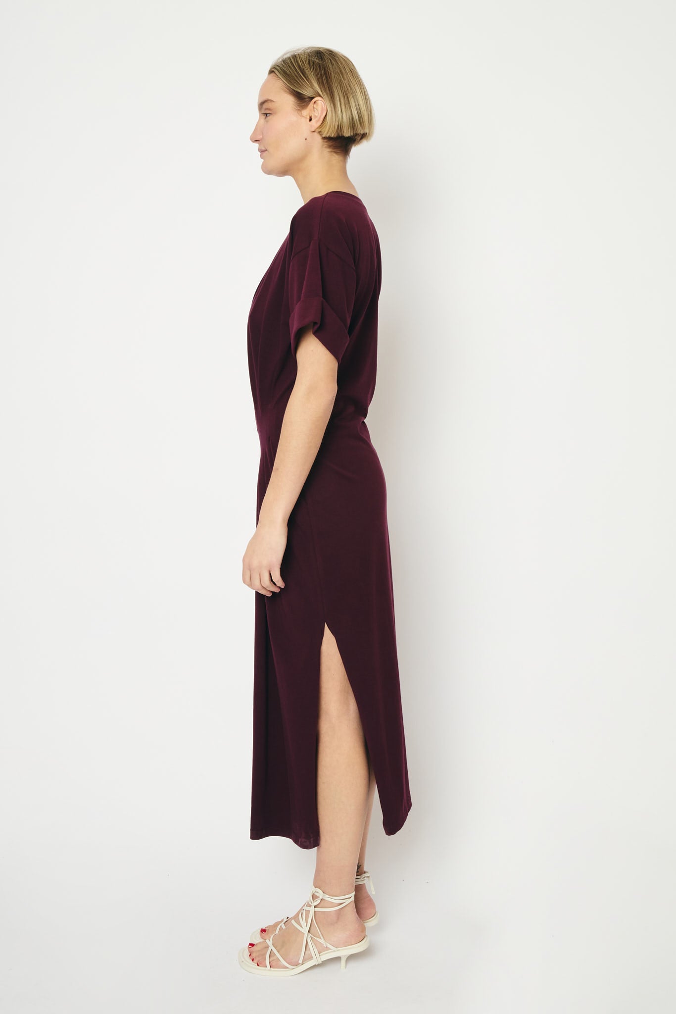 RE/BORN Antwerp Noëlle dress Vino