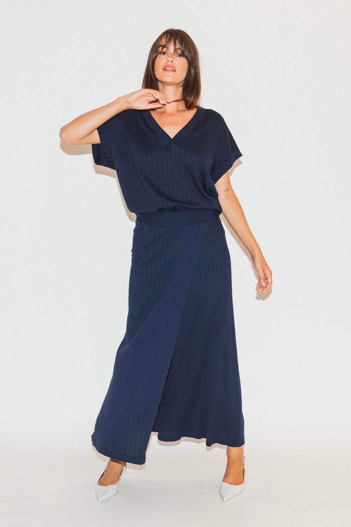 RE/BORN Antwerp Noor blouse/ top Dark Blue