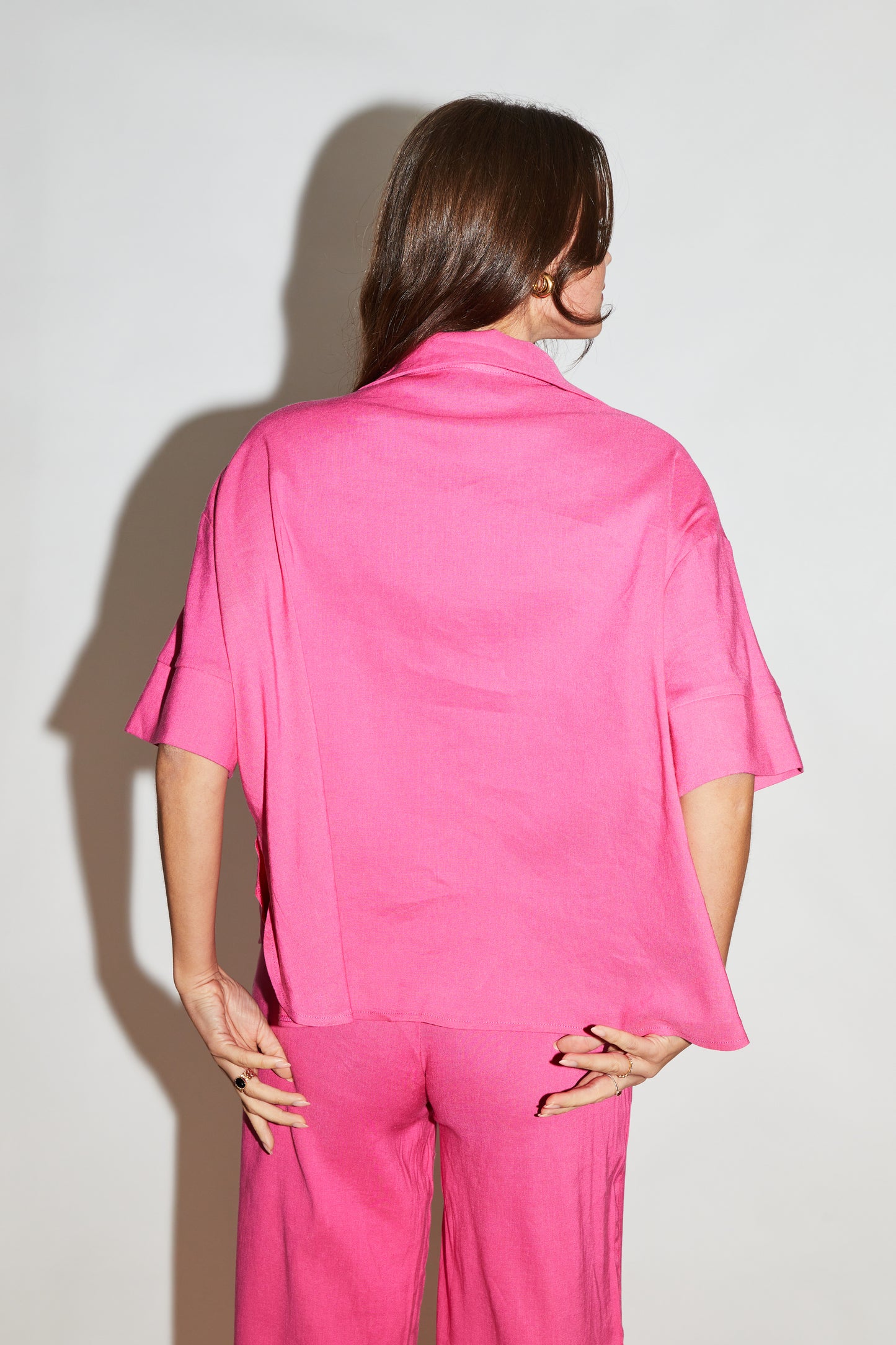 RE/BORN Antwerp Oceane shirt Fuxia