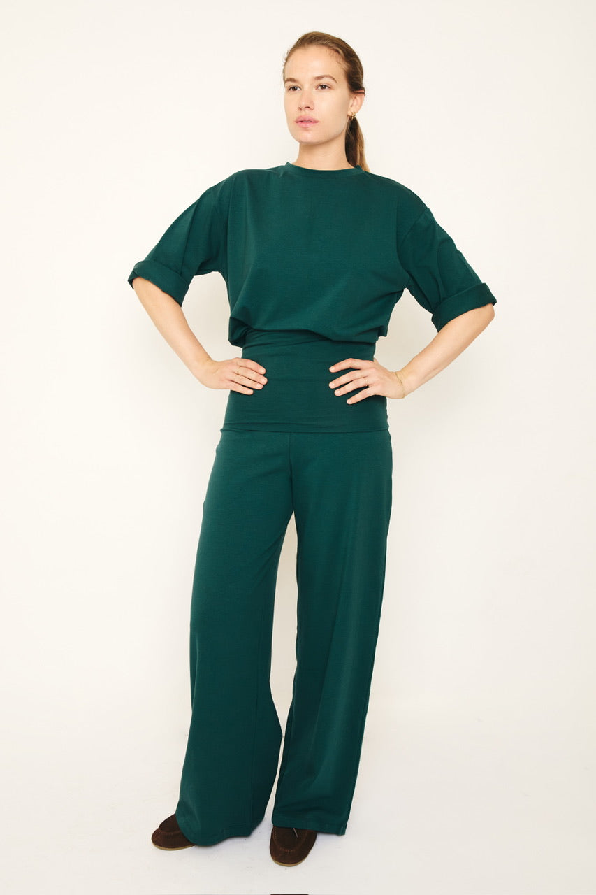 RE/BORN Antwerp Oscar trousers Forest Green