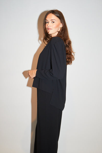 RE/BORN Antwerp Paloma blouse/ top Black