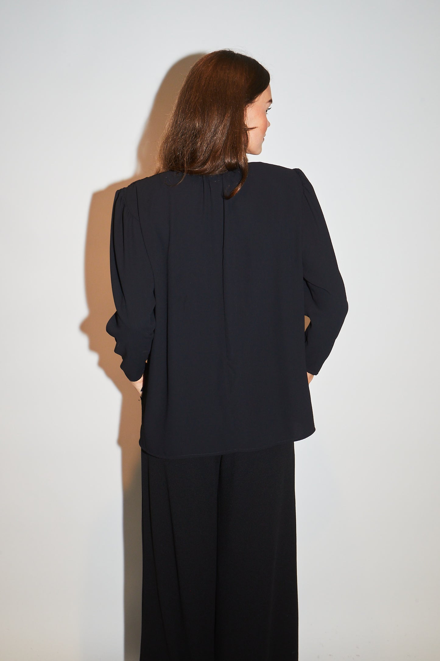 RE/BORN Antwerp Paloma blouse/ top Black