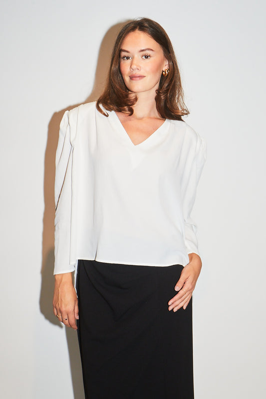 RE/BORN Antwerp Paloma blouse/ top Crème