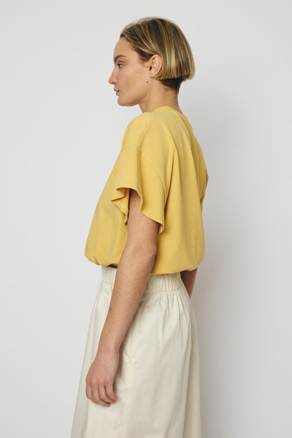 RE/BORN Antwerp Raffa t-shirt Soft Ochra