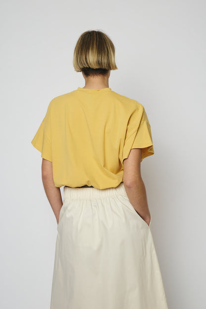 RE/BORN Antwerp Raffa t-shirt Soft Ochra